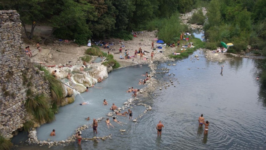 Aguas Termales de Petriolo, Toscana, Italia