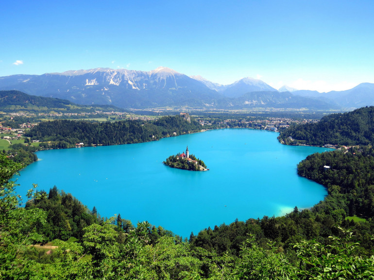 El mágico lago Bled y su isla